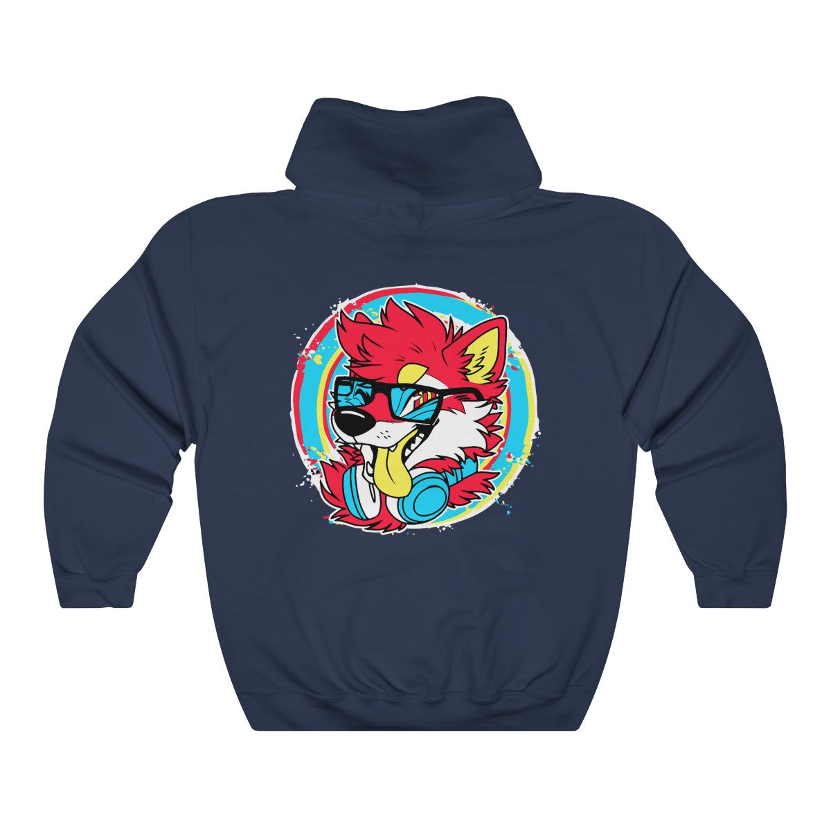 DJ Shiba Red - Hoodie Hoodie Artworktee Navy Blue S 