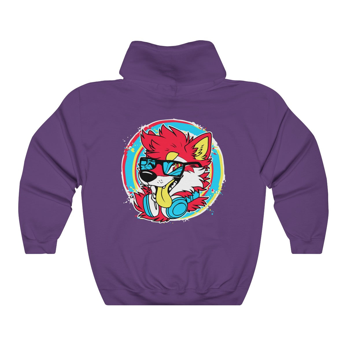 DJ Shiba Red - Hoodie Hoodie Artworktee Purple S 