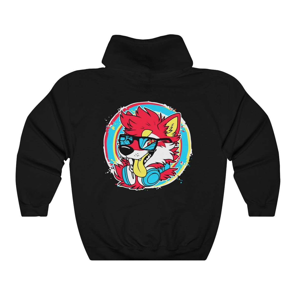 DJ Shiba Red - Hoodie Hoodie Artworktee Black S 