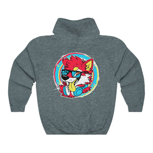 DJ Shiba Red - Hoodie Hoodie Artworktee Dark Heather S 