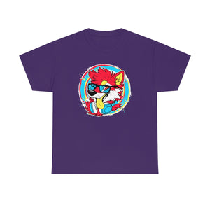 DJ Shiba Red - T-Shirt T-Shirt Artworktee Purple S 