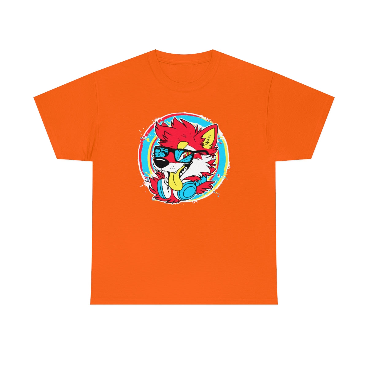 DJ Shiba Red - T-Shirt T-Shirt Artworktee Orange S 