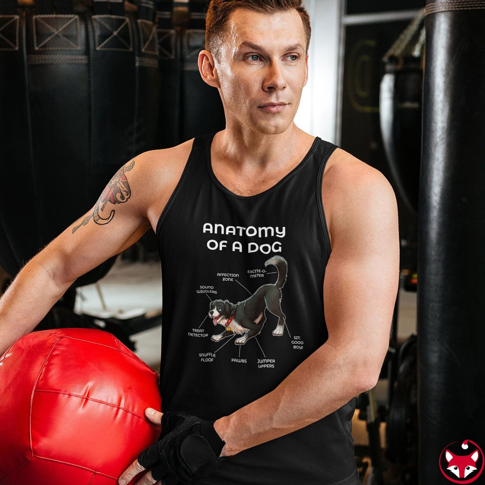 Dog Black - Tank Top Tank Top Artworktee 