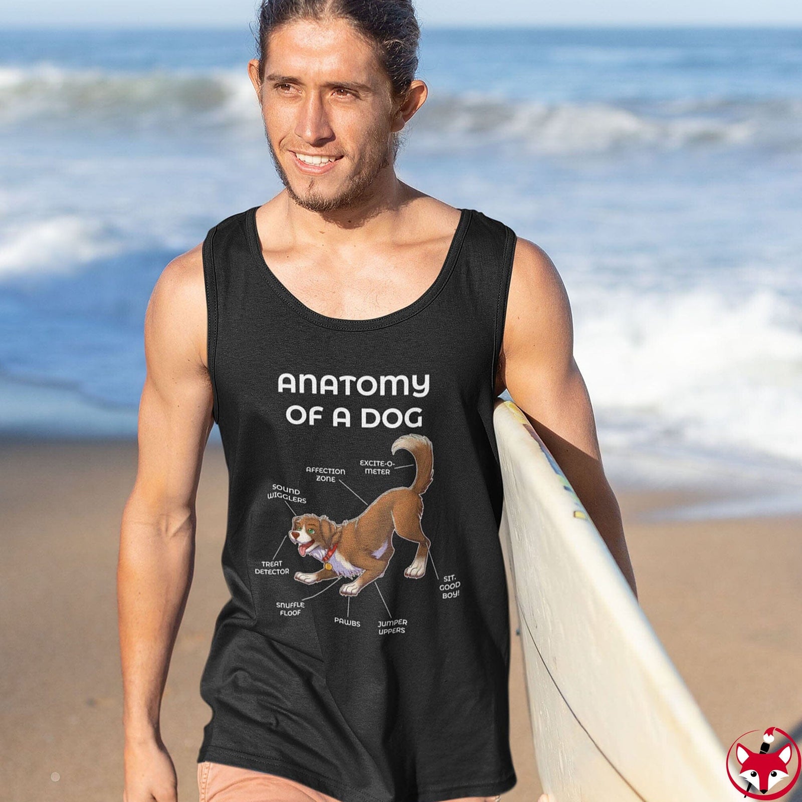 Dog Brown - Tank Top Tank Top Artworktee 