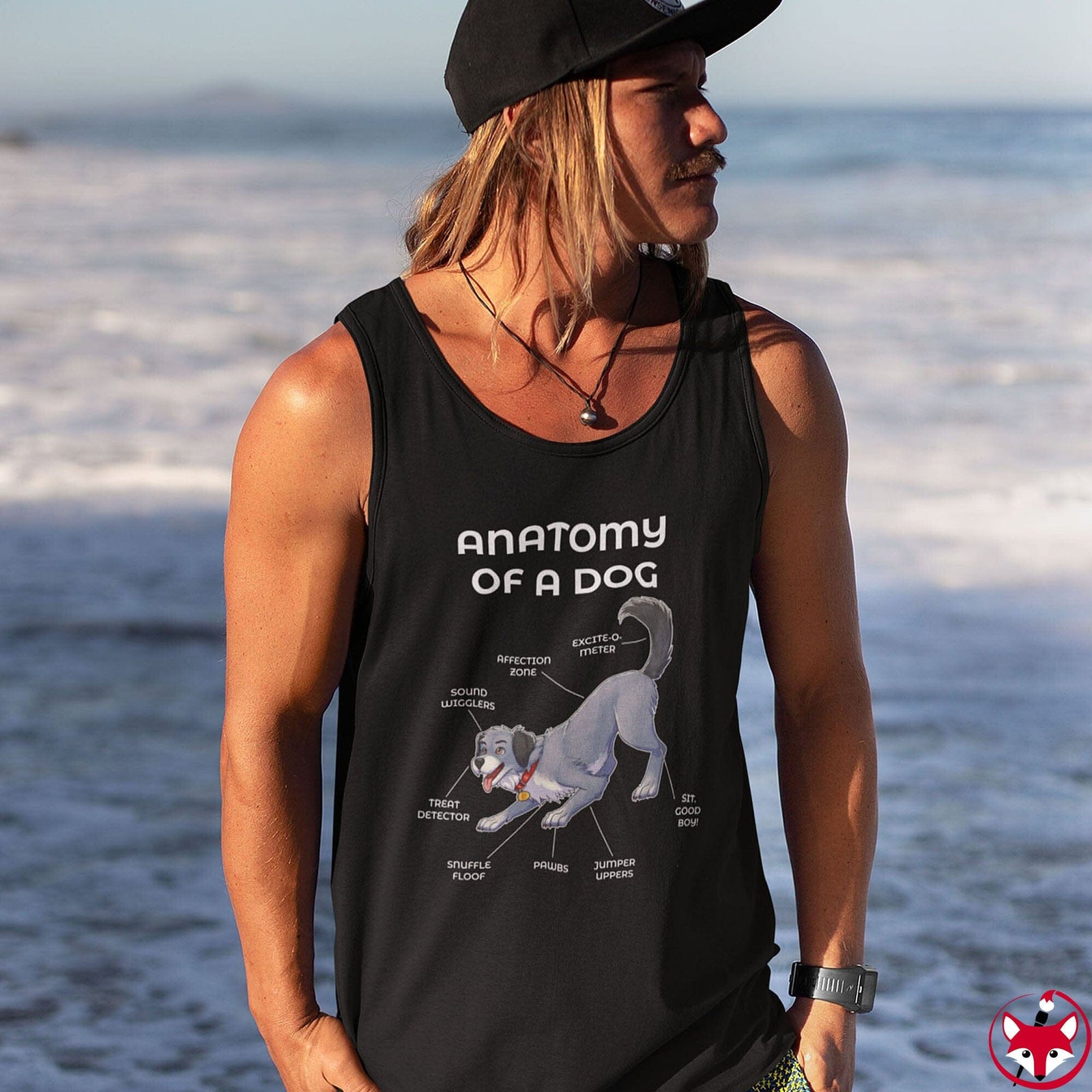 Dog Grey - Tank Top Tank Top Artworktee 