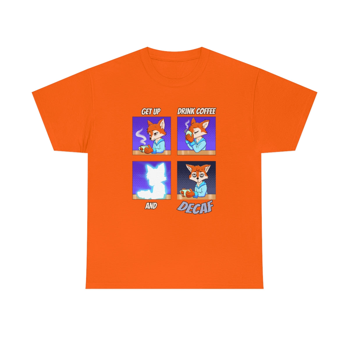 Decaf - T-Shirt T-Shirt Artworktee Orange S 
