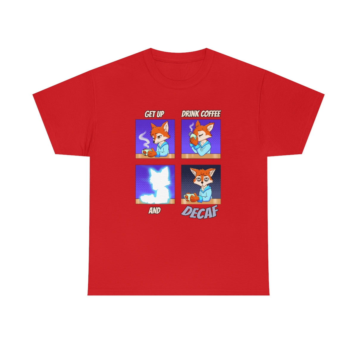 Decaf - T-Shirt T-Shirt Artworktee Red S 