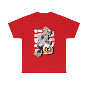 Demigirl Pride Nara Leopard - T-Shirt T-Shirt Artworktee Red S 