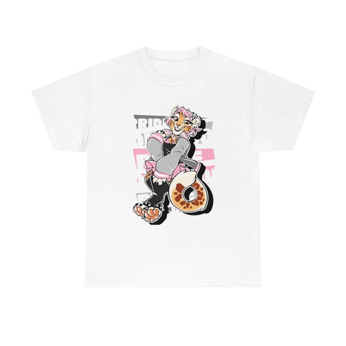 Demigirl Pride Nara Leopard - T-Shirt T-Shirt Artworktee White S 