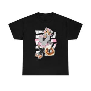 Demigirl Pride Nara Leopard - T-Shirt T-Shirt Artworktee Black S 