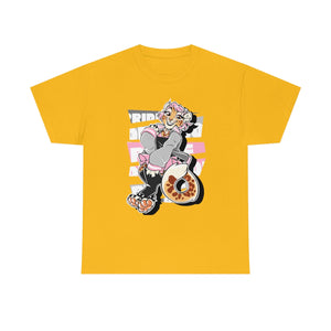 Demigirl Pride Nara Leopard - T-Shirt T-Shirt Artworktee Gold S 