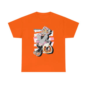 Demigirl Pride Nara Leopard - T-Shirt T-Shirt Artworktee Orange S 