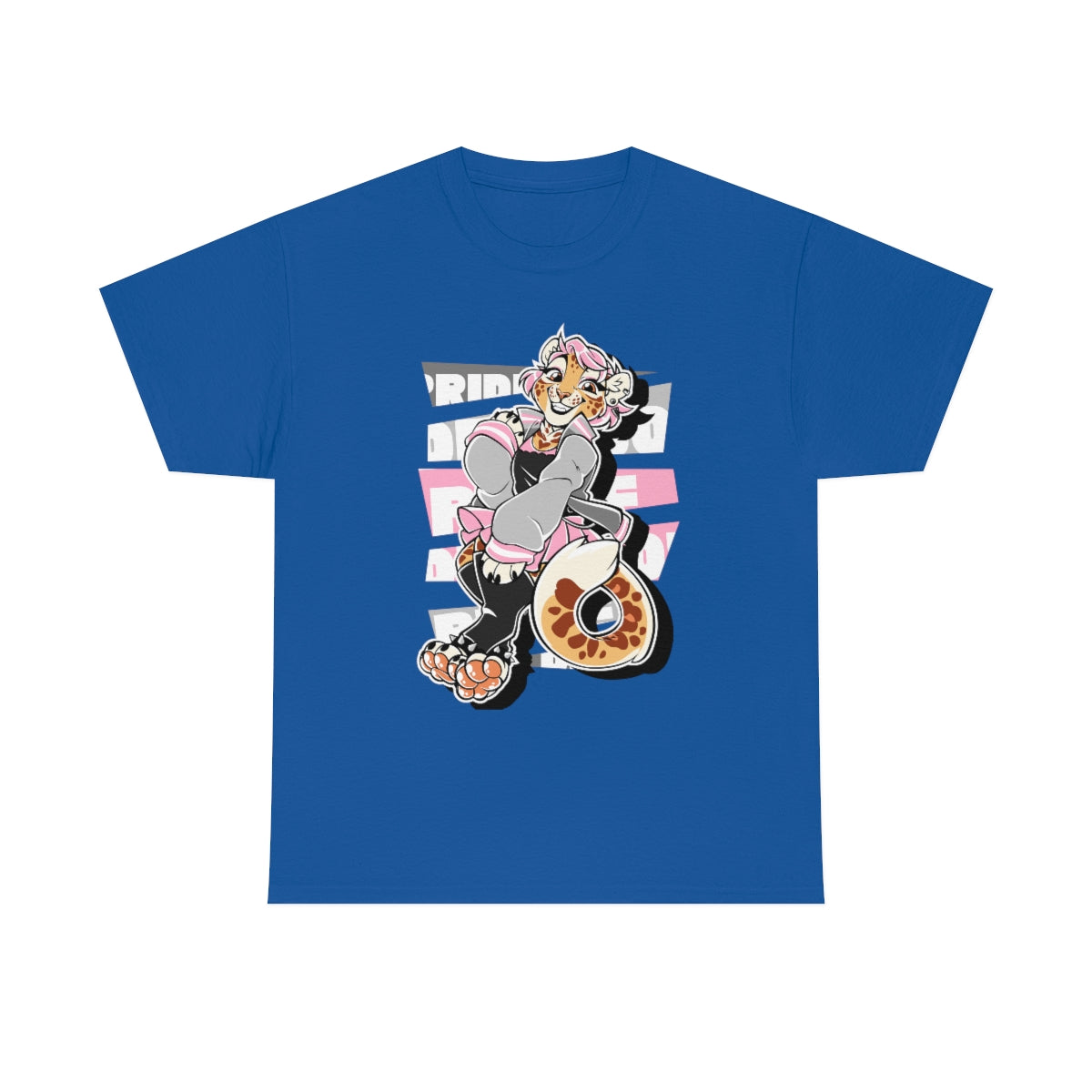 Demigirl Pride Nara Leopard - T-Shirt T-Shirt Artworktee Royal Blue S 