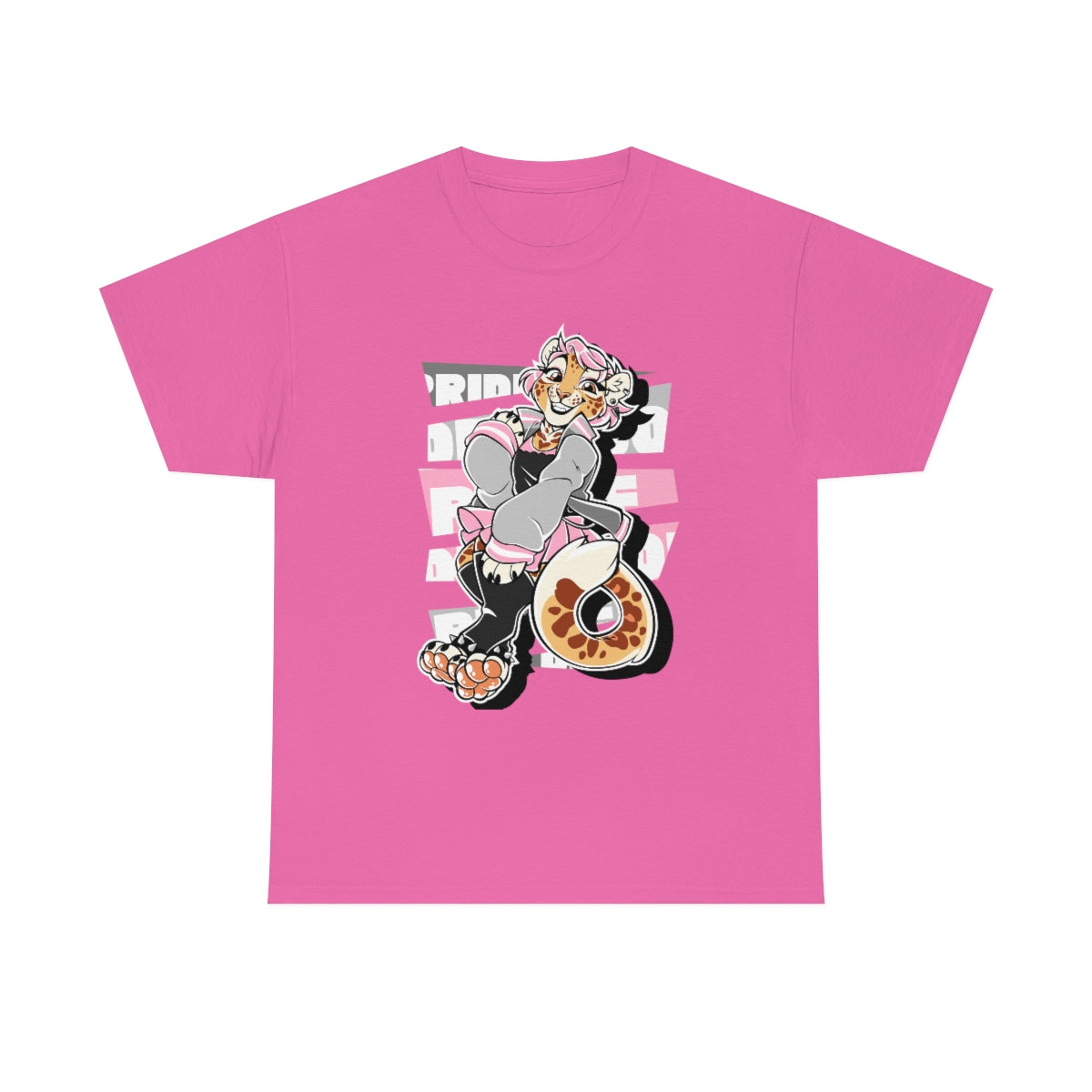 Demigirl Pride Nara Leopard - T-Shirt T-Shirt Artworktee Pink S 