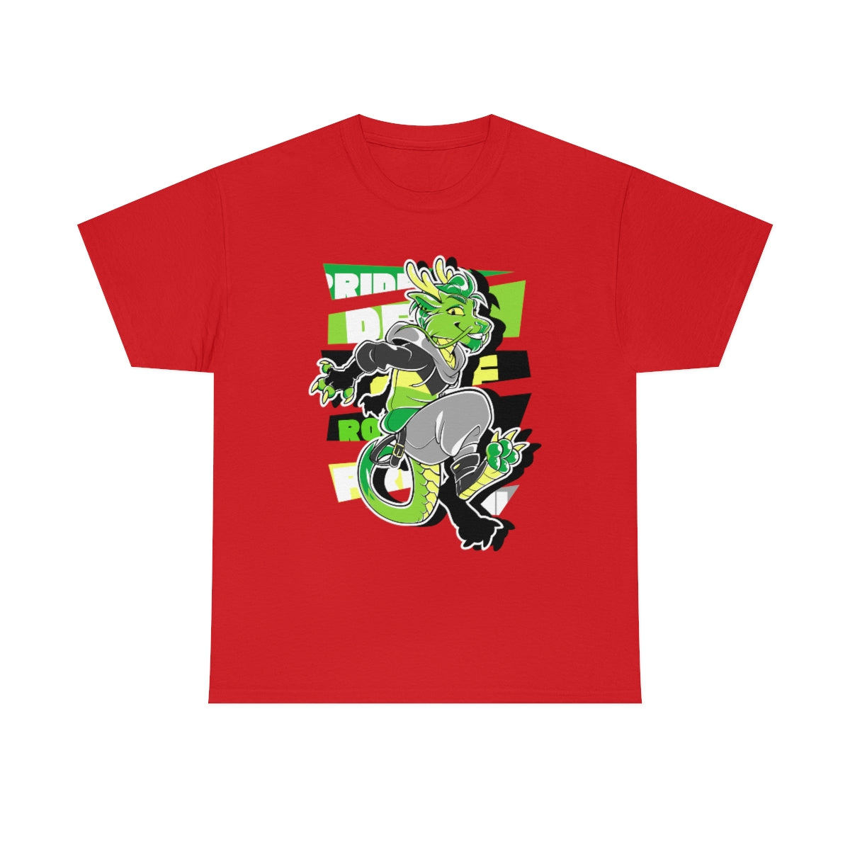 Demiromantic Pride Kenji Eastern Dragon - T-Shirt T-Shirt Artworktee Red S 