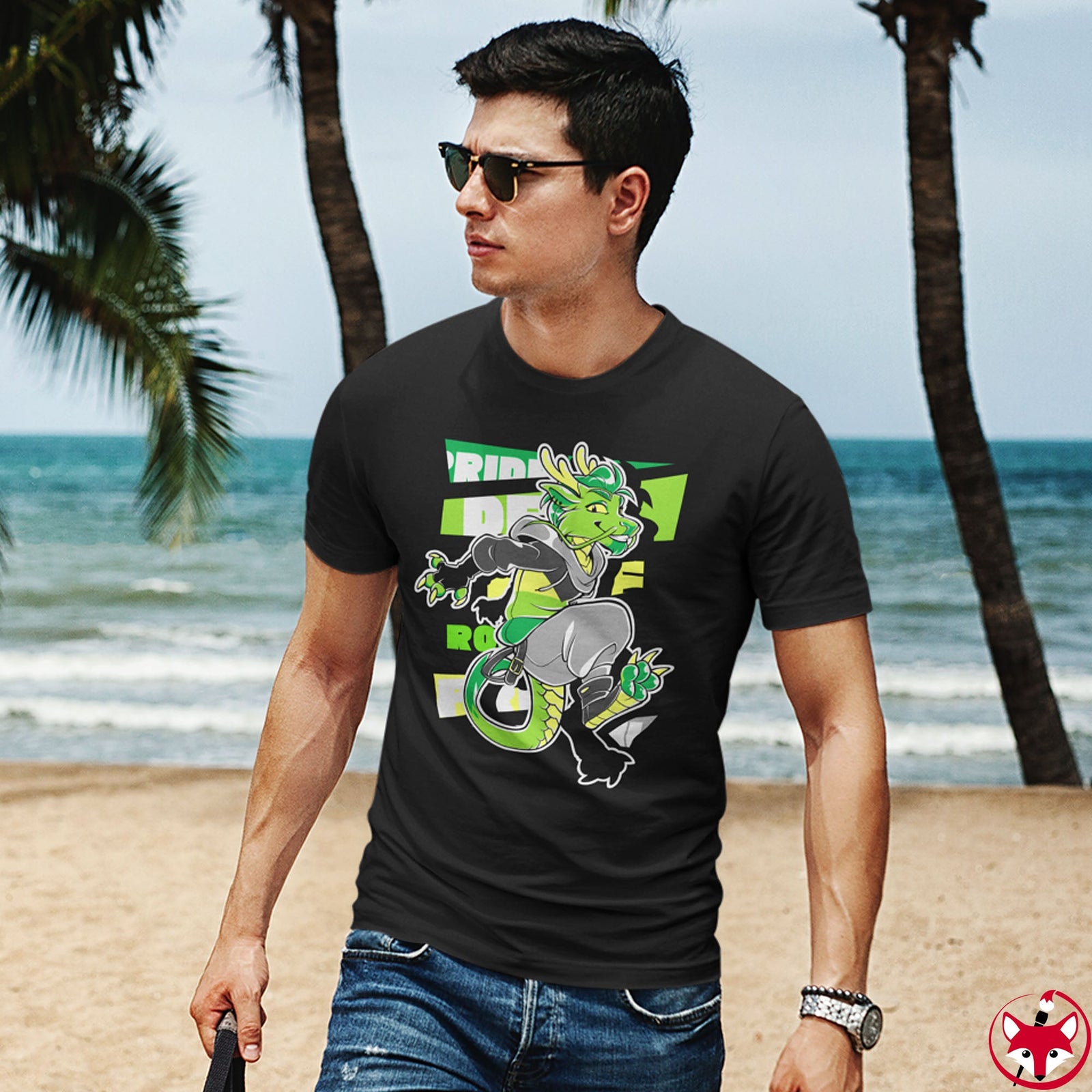 Demiromantic Pride Kenji Eastern Dragon - T-Shirt T-Shirt Artworktee 