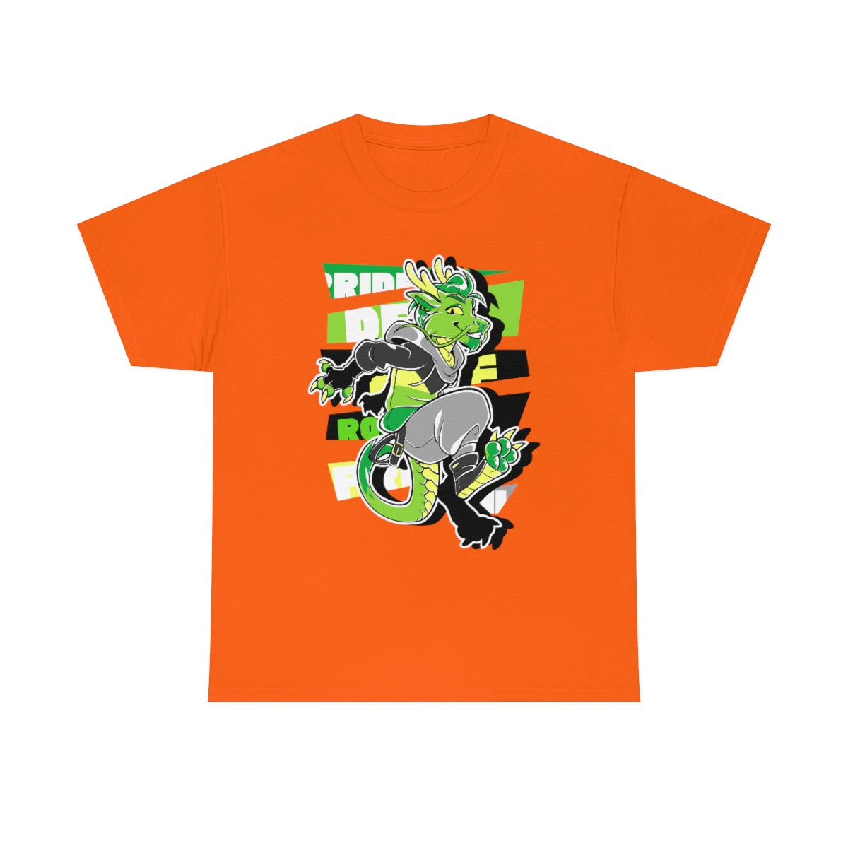 Demiromantic Pride Kenji Eastern Dragon - T-Shirt T-Shirt Artworktee Orange S 