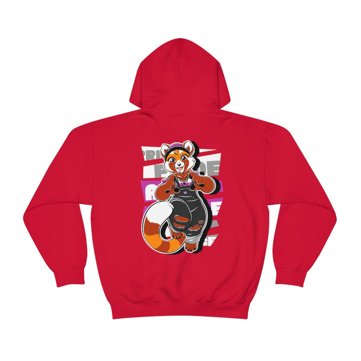 Demisexual Pride Robin Red Panda - Hoodie Hoodie Artworktee Red S 