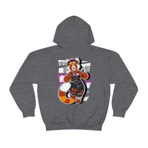 Demisexual Pride Robin Red Panda - Hoodie Hoodie Artworktee Dark Heather S 