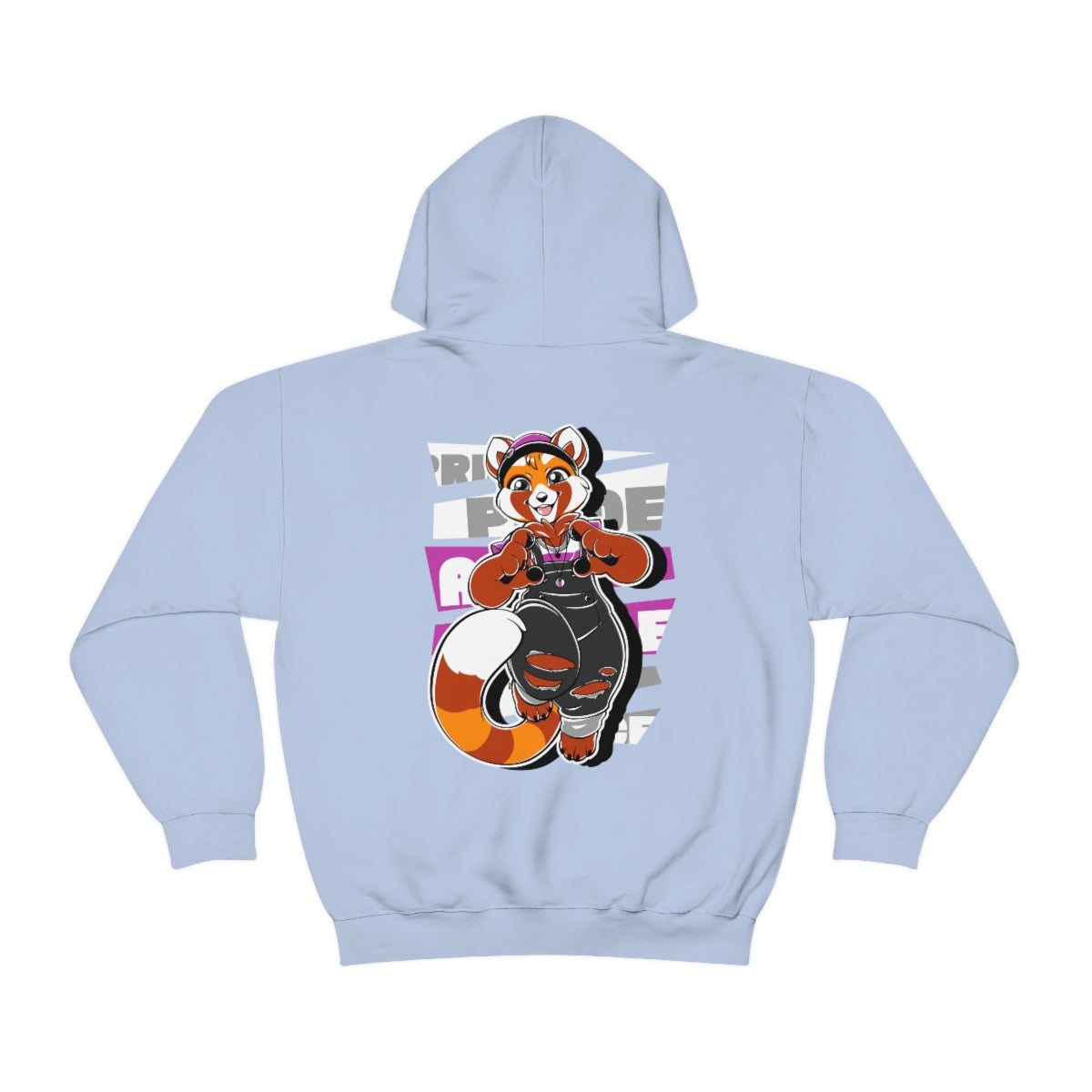 Demisexual Pride Robin Red Panda - Hoodie Hoodie Artworktee Light Blue S 