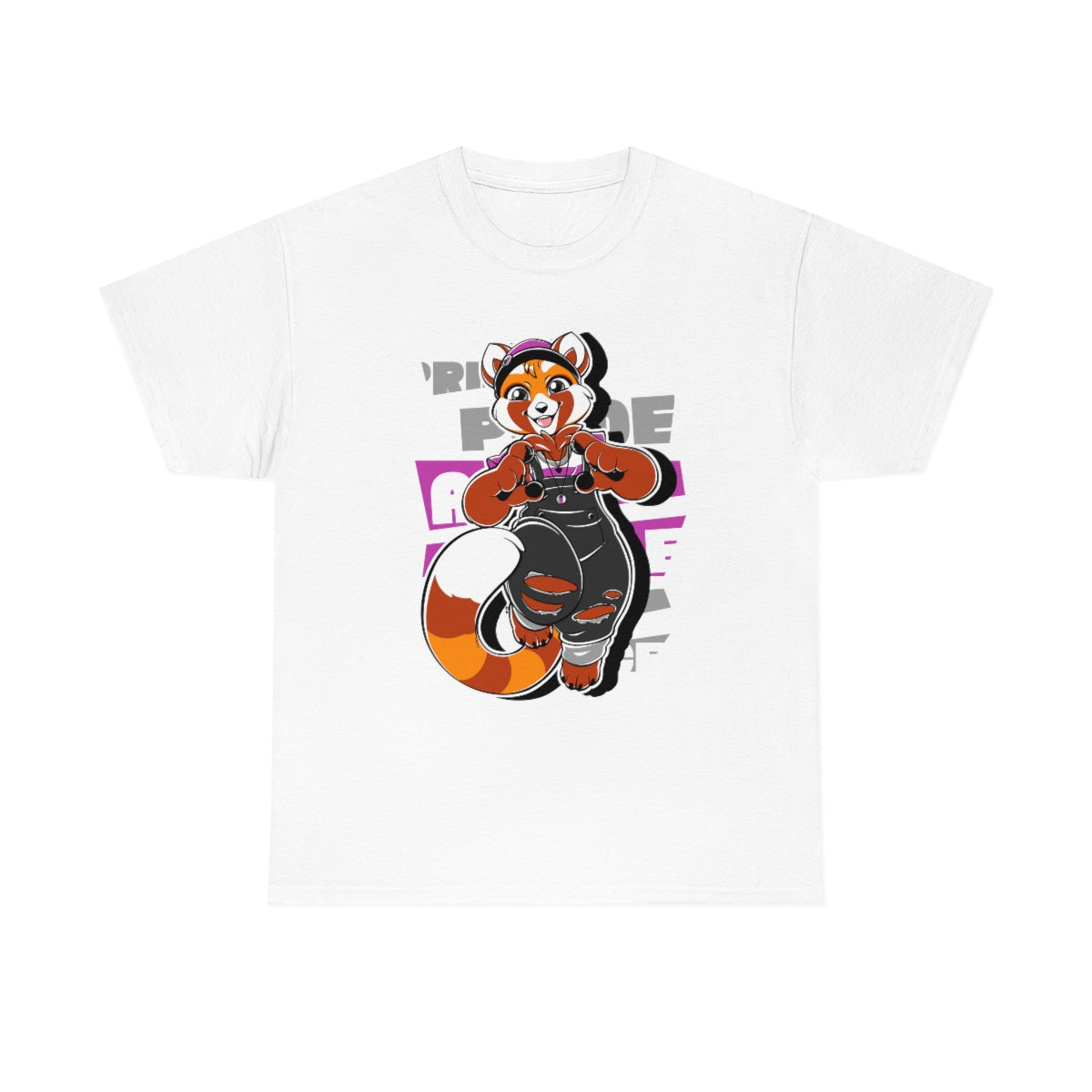Demisexual Pride Robin Red Panda - T-Shirt Artworktee White S 
