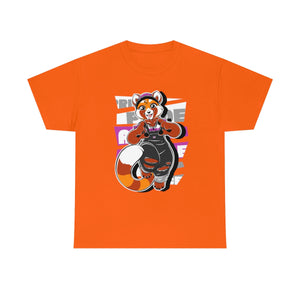 Demisexual Pride Robin Red Panda - T-Shirt Artworktee Orange S 