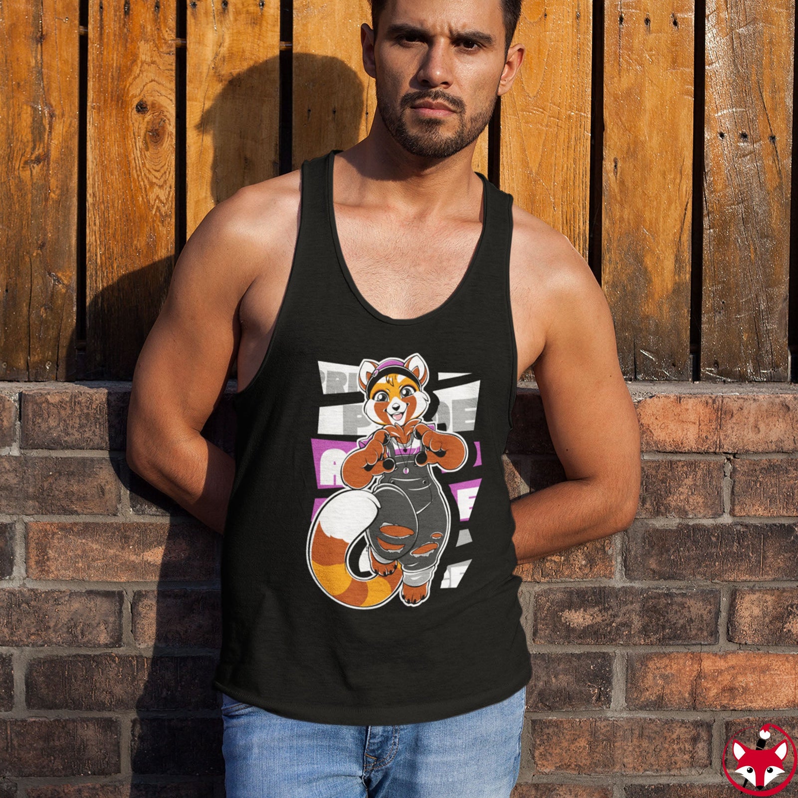 Demisexual Pride Robin Red Panda - Tank Top Tank Top Artworktee 