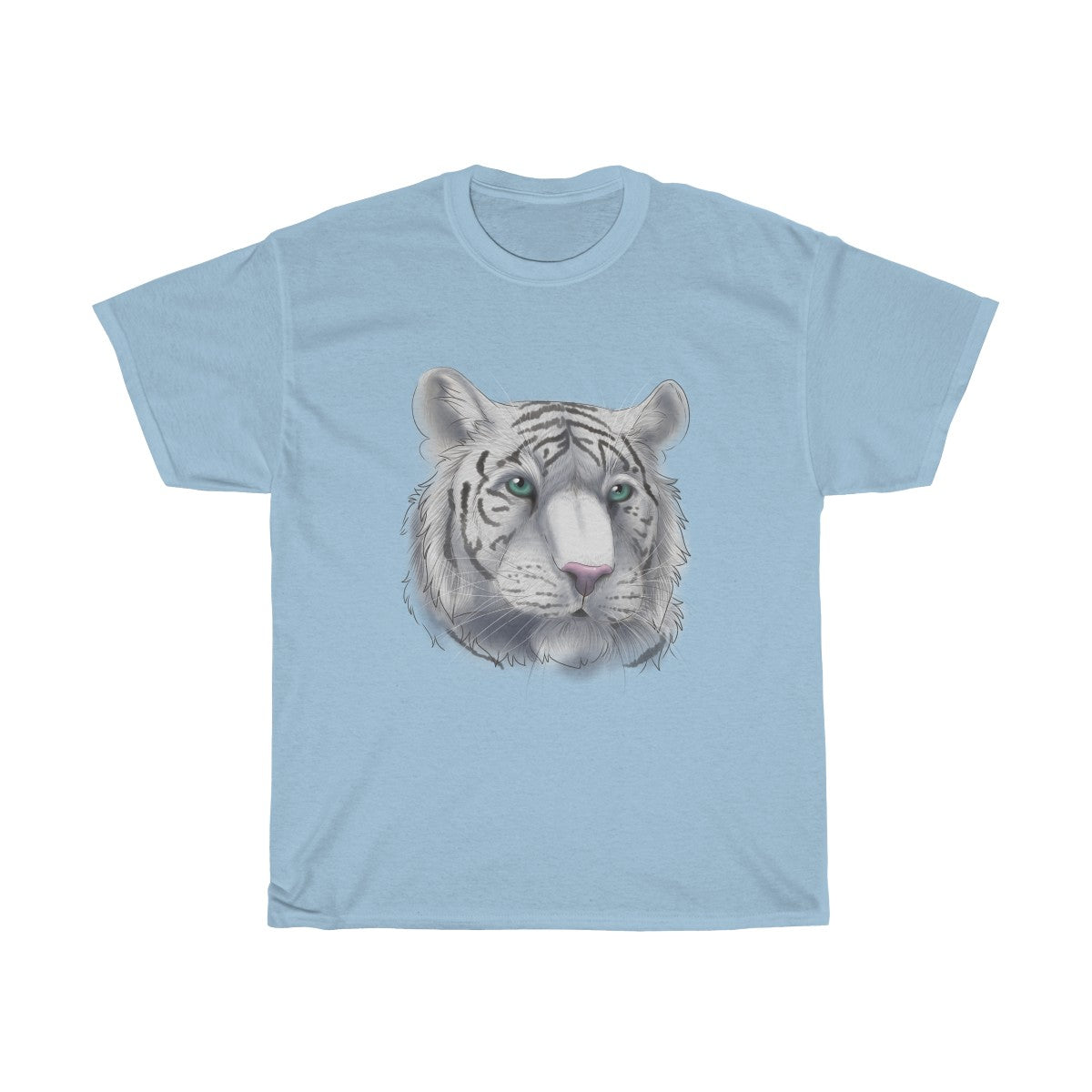 White Tiger - T-Shirt T-Shirt Dire Creatures Light Blue S 