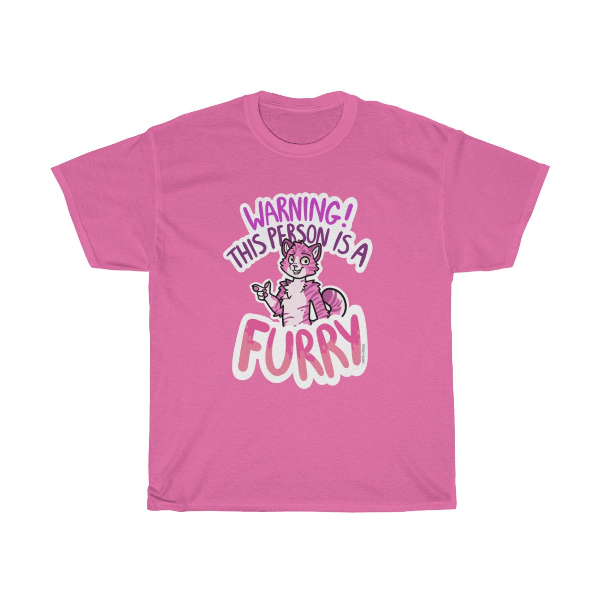 Pink Cat - T-Shirt T-Shirt Sammy The Tanuki Pink S 