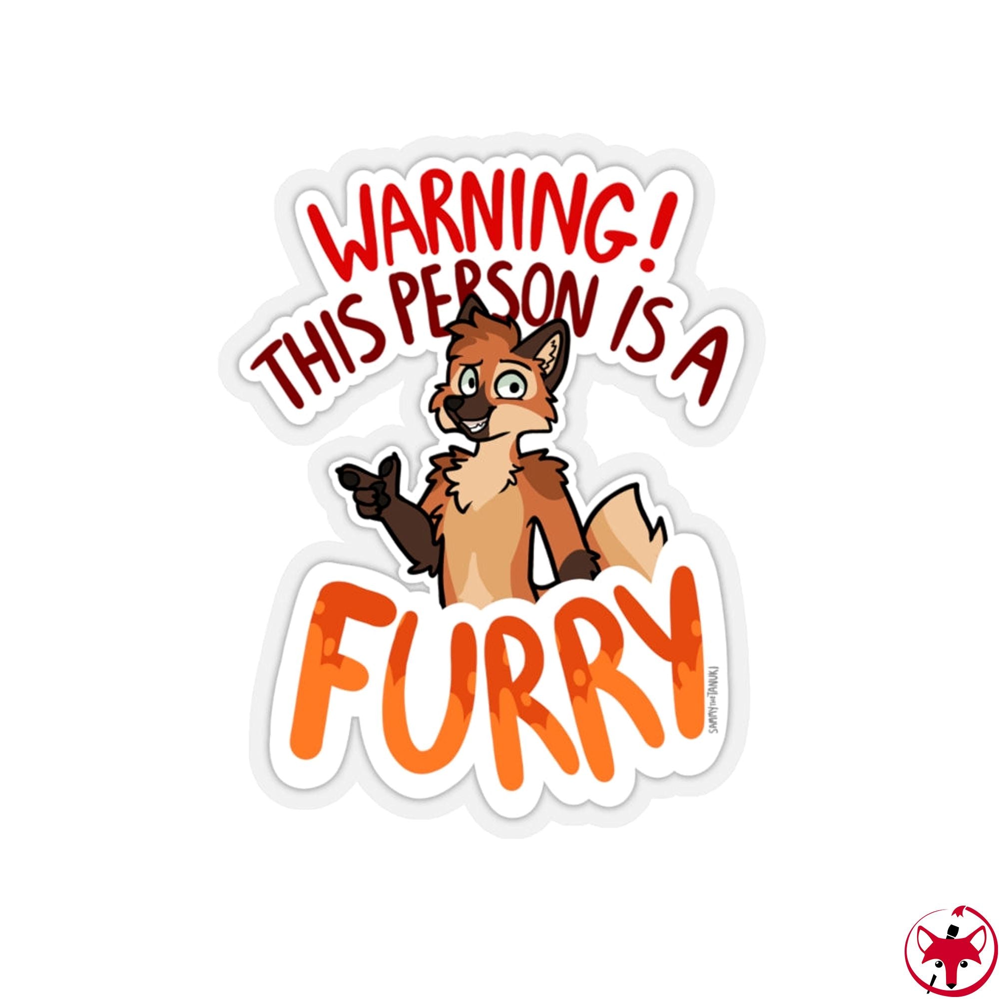 Maned Wolf - Sticker Sticker Sammy The Tanuki 