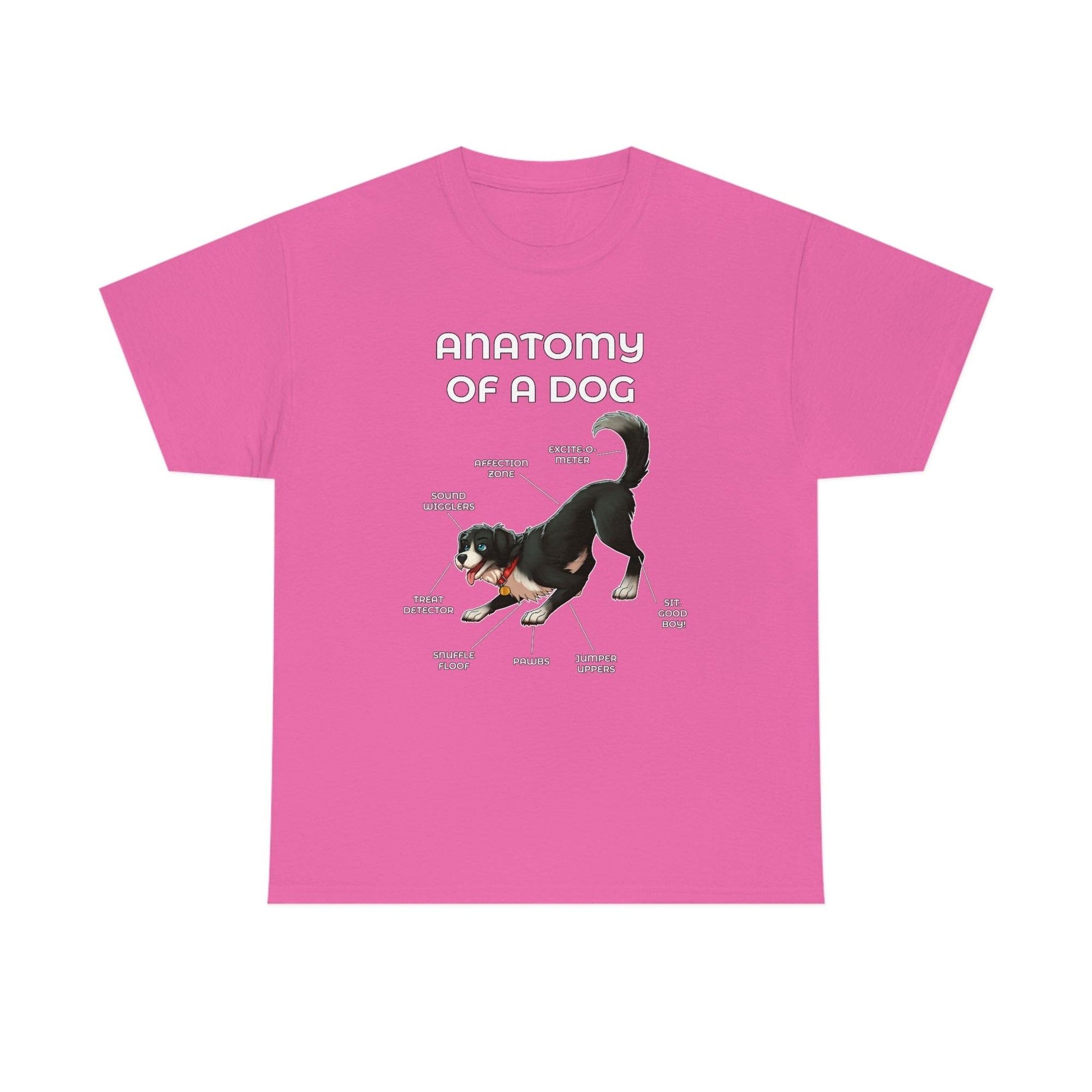 Dog Black - T-Shirt T-Shirt Artworktee Pink S 