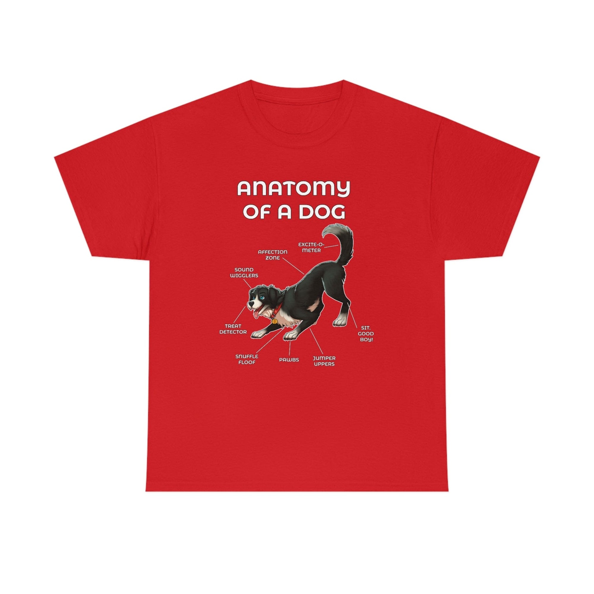 Dog Black - T-Shirt T-Shirt Artworktee Red S 