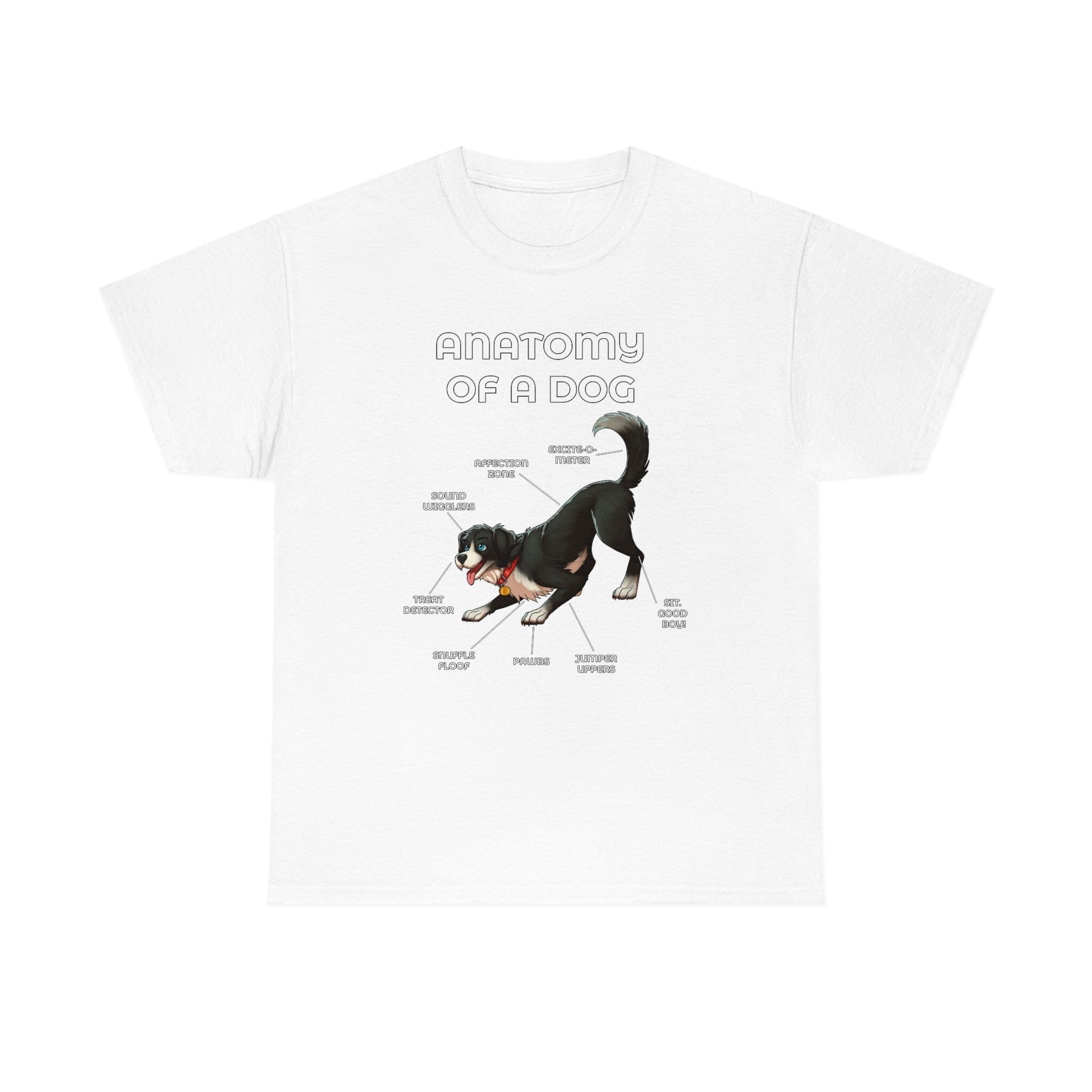 Dog Black - T-Shirt T-Shirt Artworktee White S 
