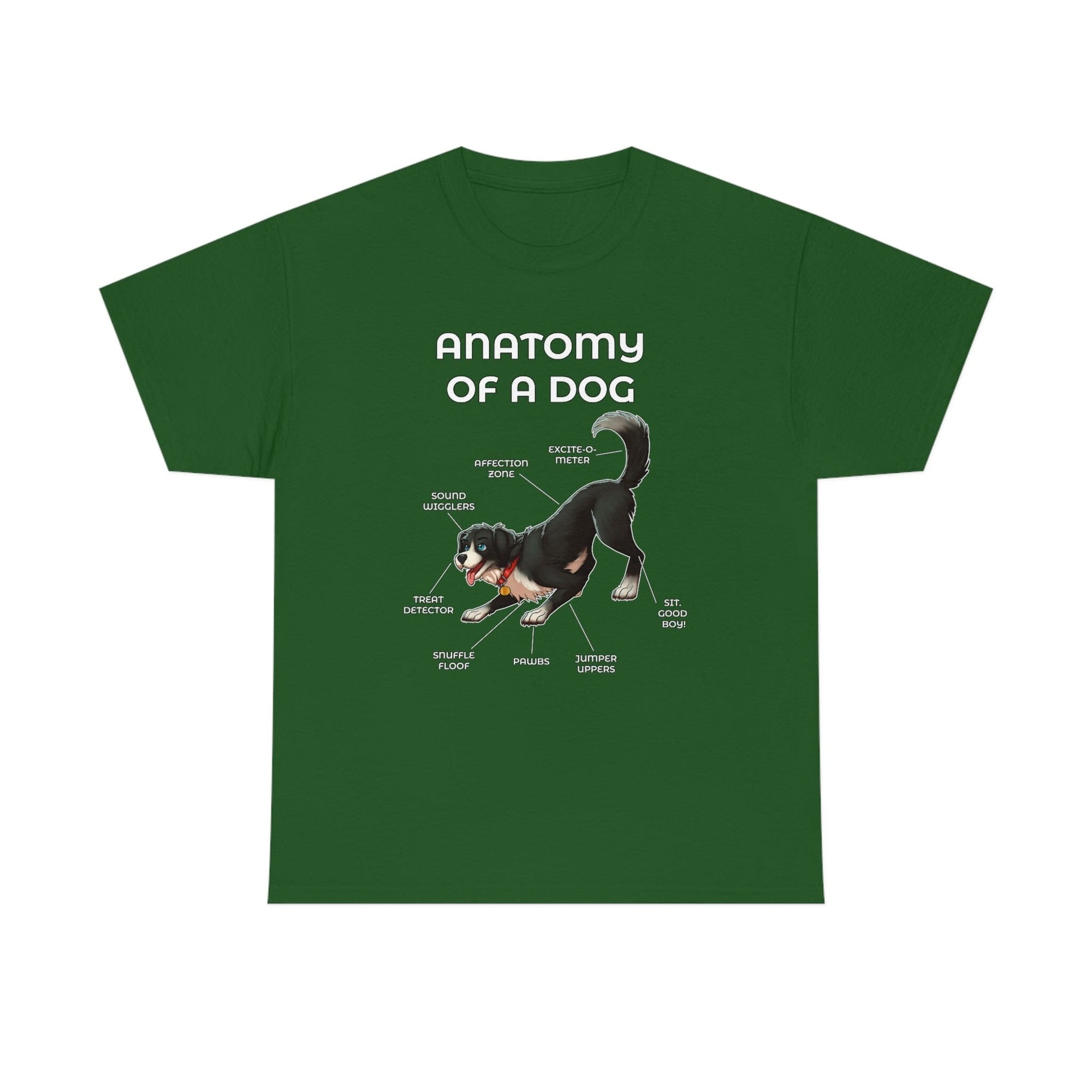 Dog Black - T-Shirt T-Shirt Artworktee Green S 
