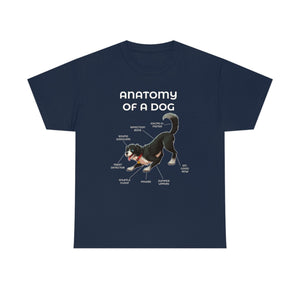 Dog Black - T-Shirt T-Shirt Artworktee Navy Blue S 