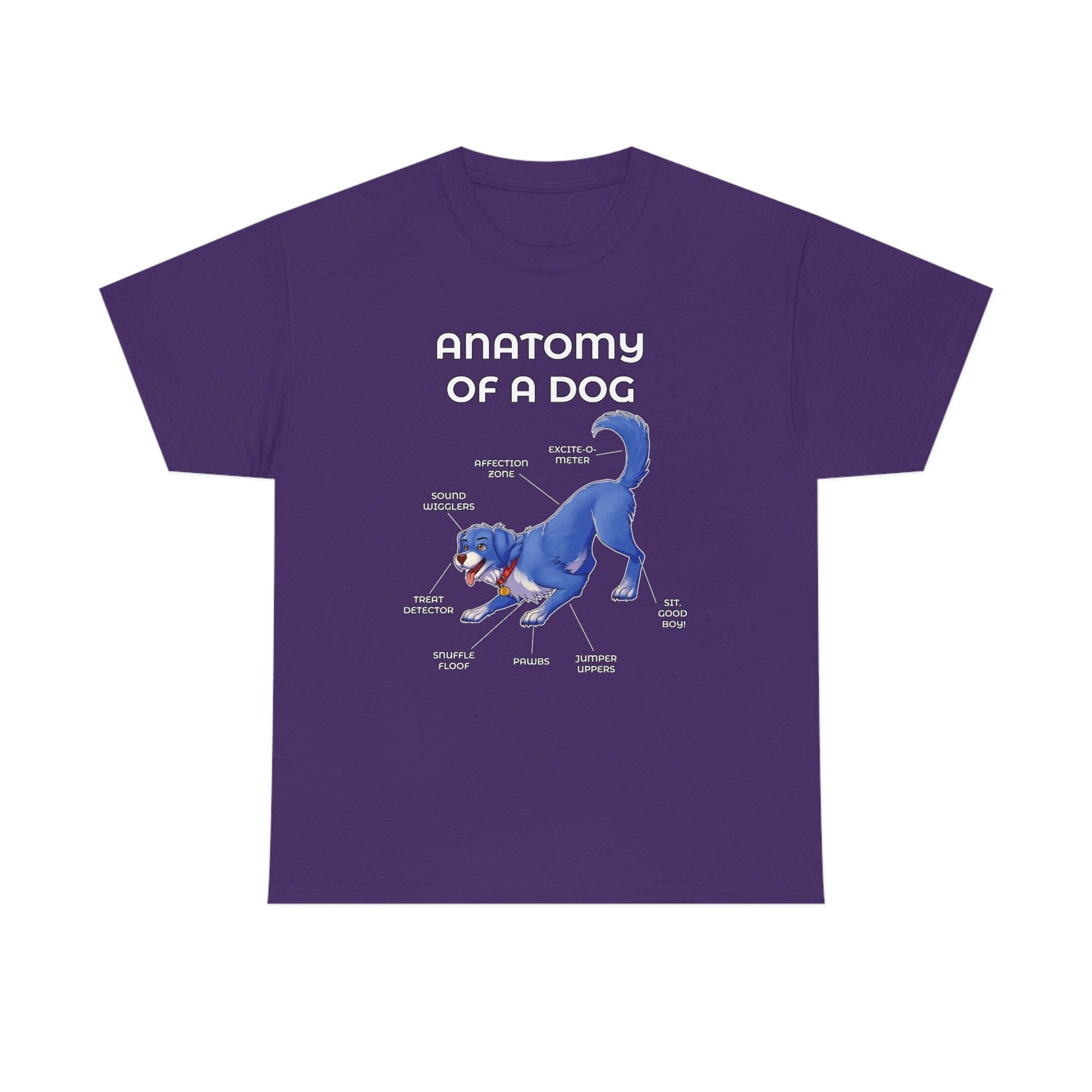 Dog Blue - T-Shirt T-Shirt Artworktee Purple S 