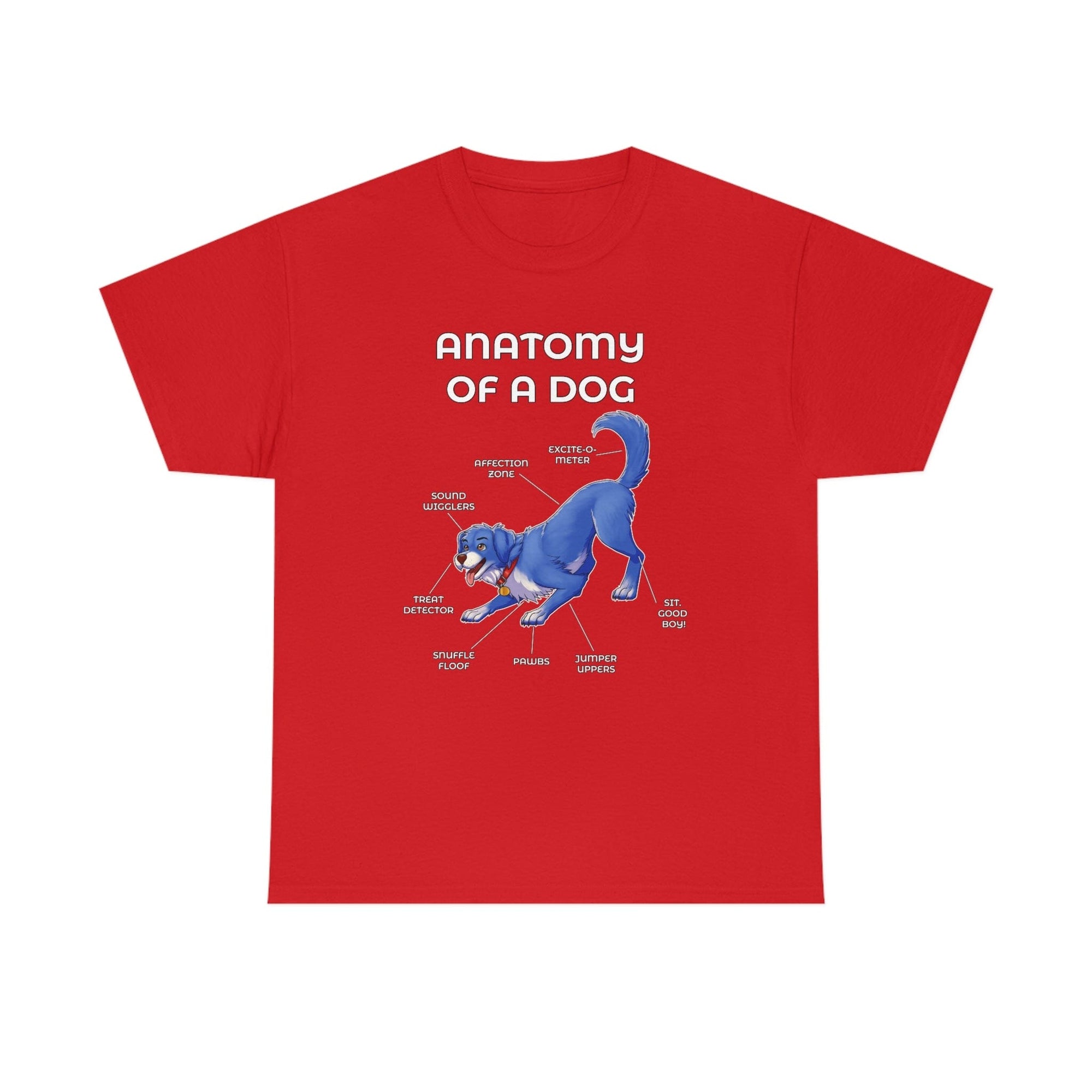 Dog Blue - T-Shirt T-Shirt Artworktee Red S 