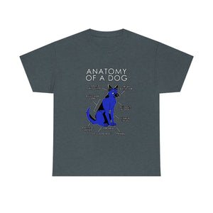 Dog Blue - T-Shirt T-Shirt Artworktee Dark Heather S 