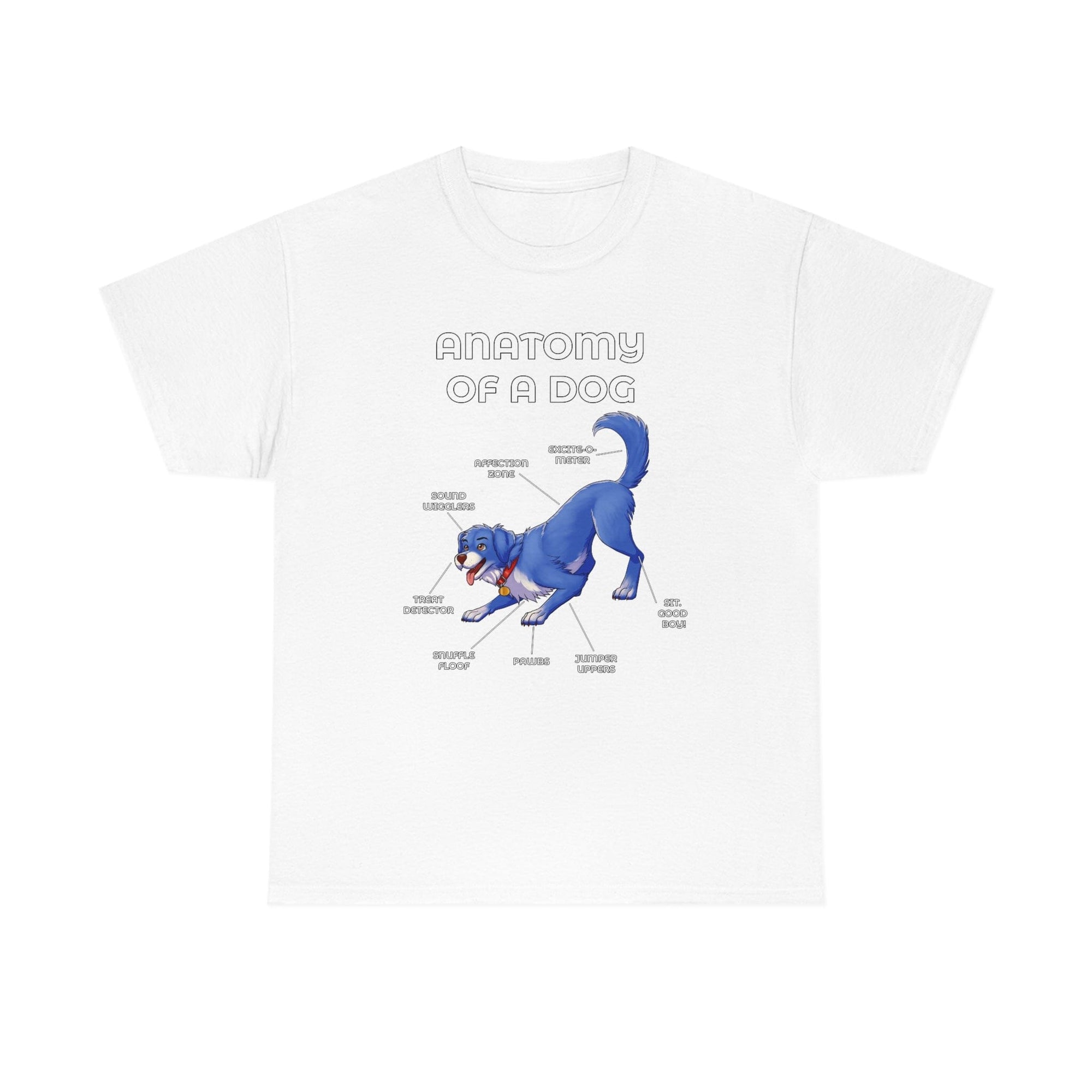 Dog Blue - T-Shirt T-Shirt Artworktee White S 