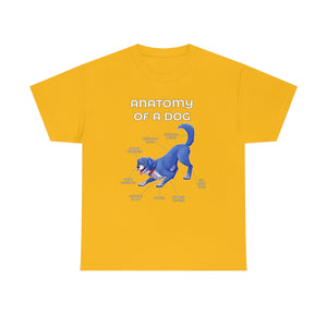 Dog Blue - T-Shirt T-Shirt Artworktee Gold S 