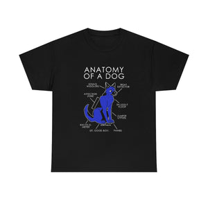 Dog Blue - T-Shirt T-Shirt Artworktee Black S 