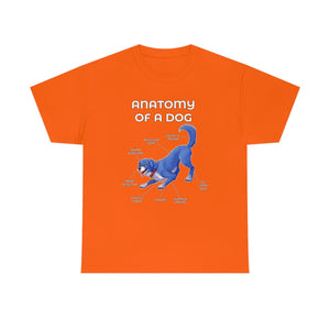 Dog Blue - T-Shirt T-Shirt Artworktee Orange S 