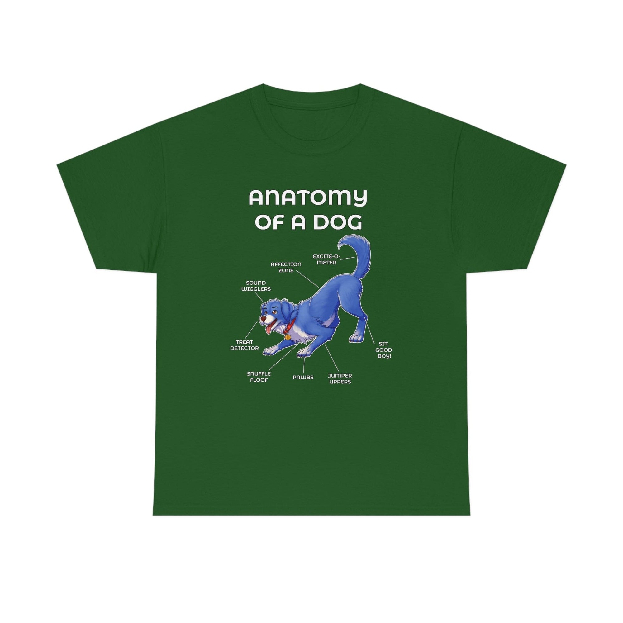 Dog Blue - T-Shirt T-Shirt Artworktee Green S 