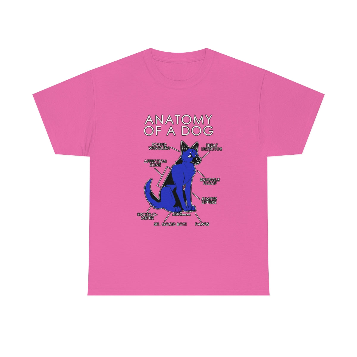 Dog Blue - T-Shirt T-Shirt Artworktee Pink S 