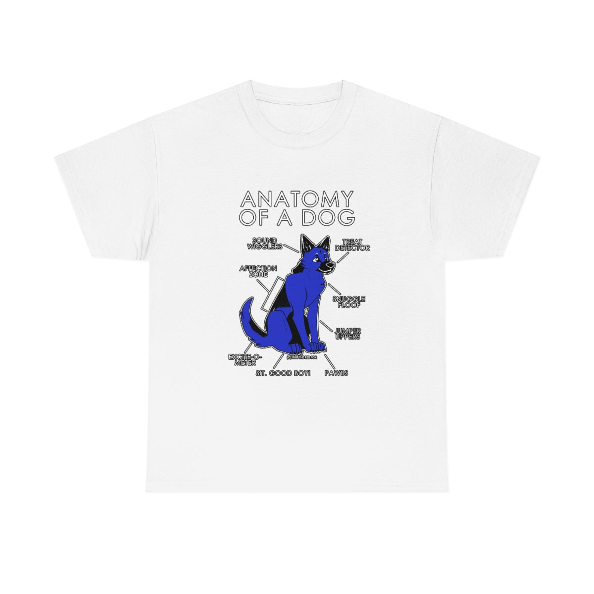 Dog Blue - T-Shirt T-Shirt Artworktee White S 