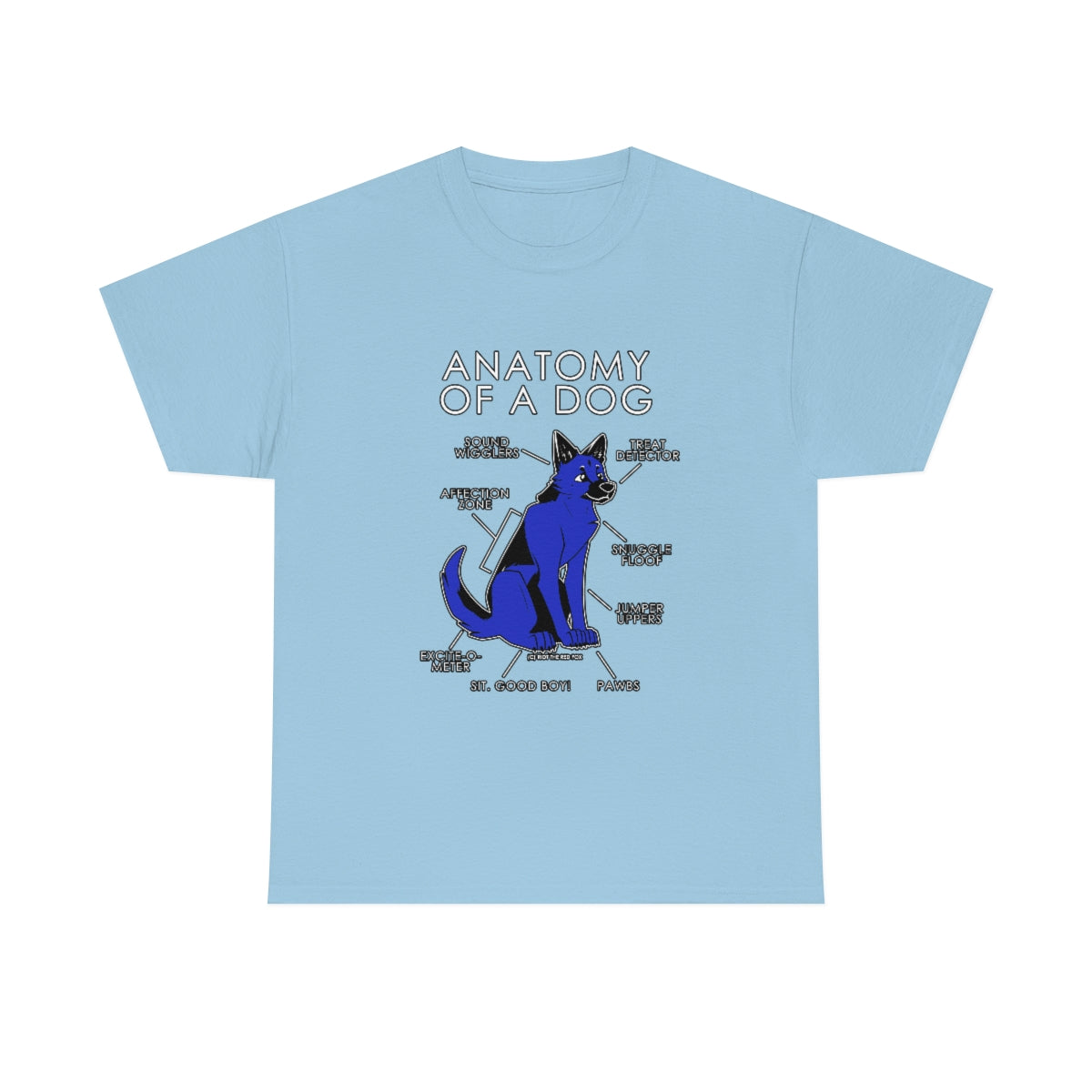 Dog Blue - T-Shirt T-Shirt Artworktee Light Blue S 