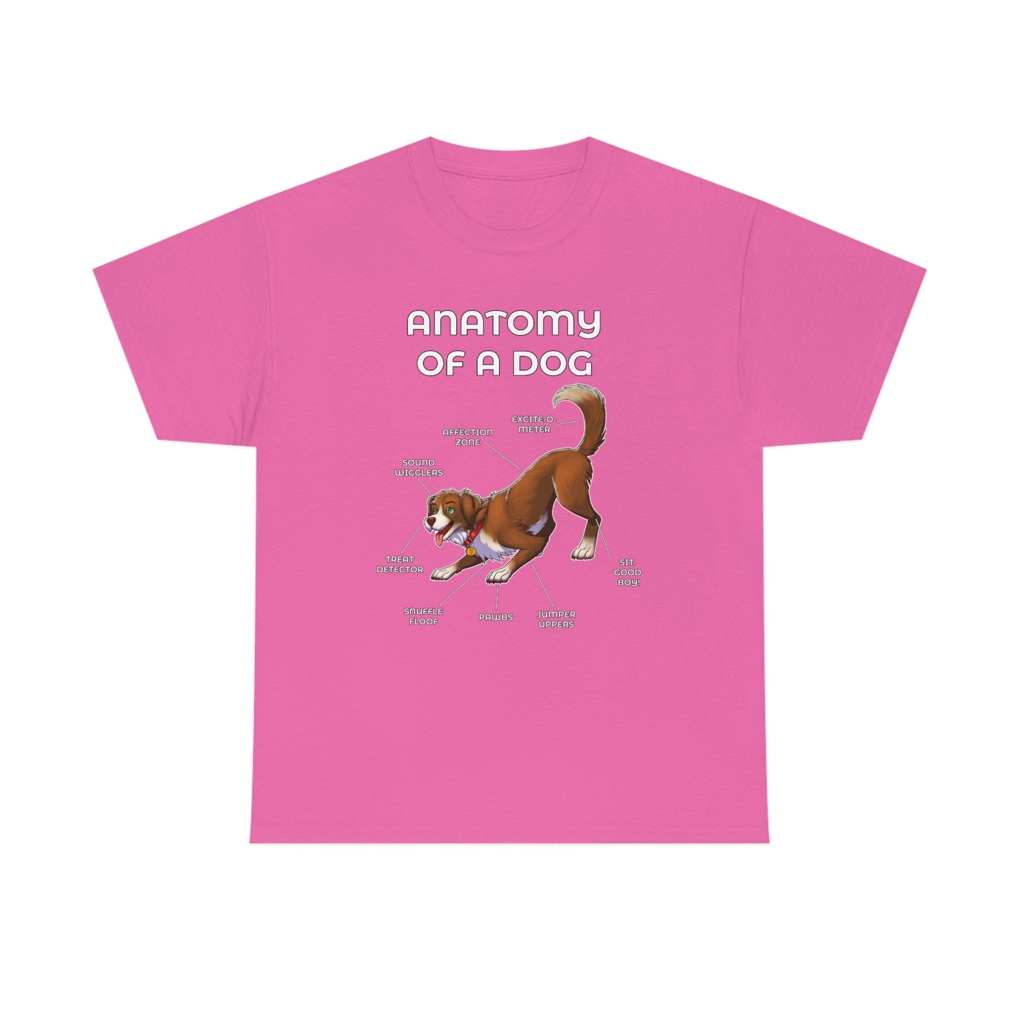 Dog Brown - T-Shirt T-Shirt Artworktee Pink S 