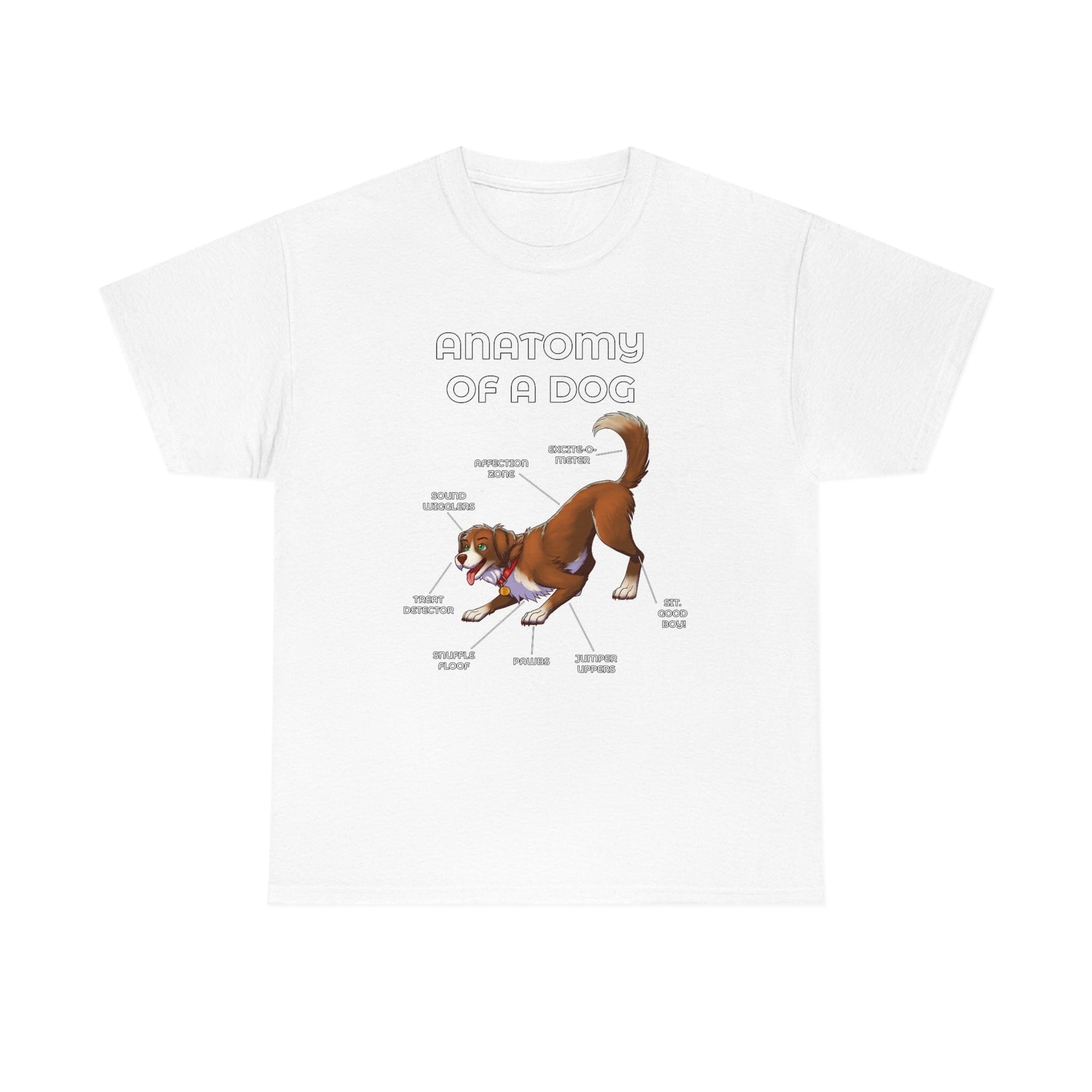 Dog Brown - T-Shirt T-Shirt Artworktee White S 