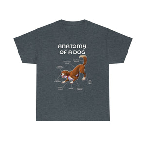 Dog Brown - T-Shirt T-Shirt Artworktee Dark Heather S 