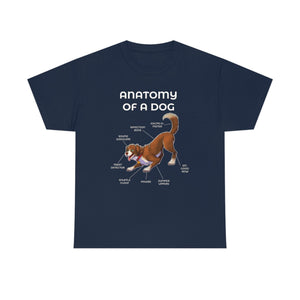 Dog Brown - T-Shirt T-Shirt Artworktee Navy Blue S 